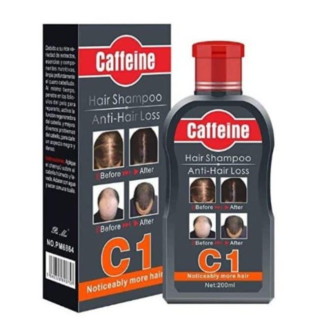 Caffeine anti hair loss shampoo