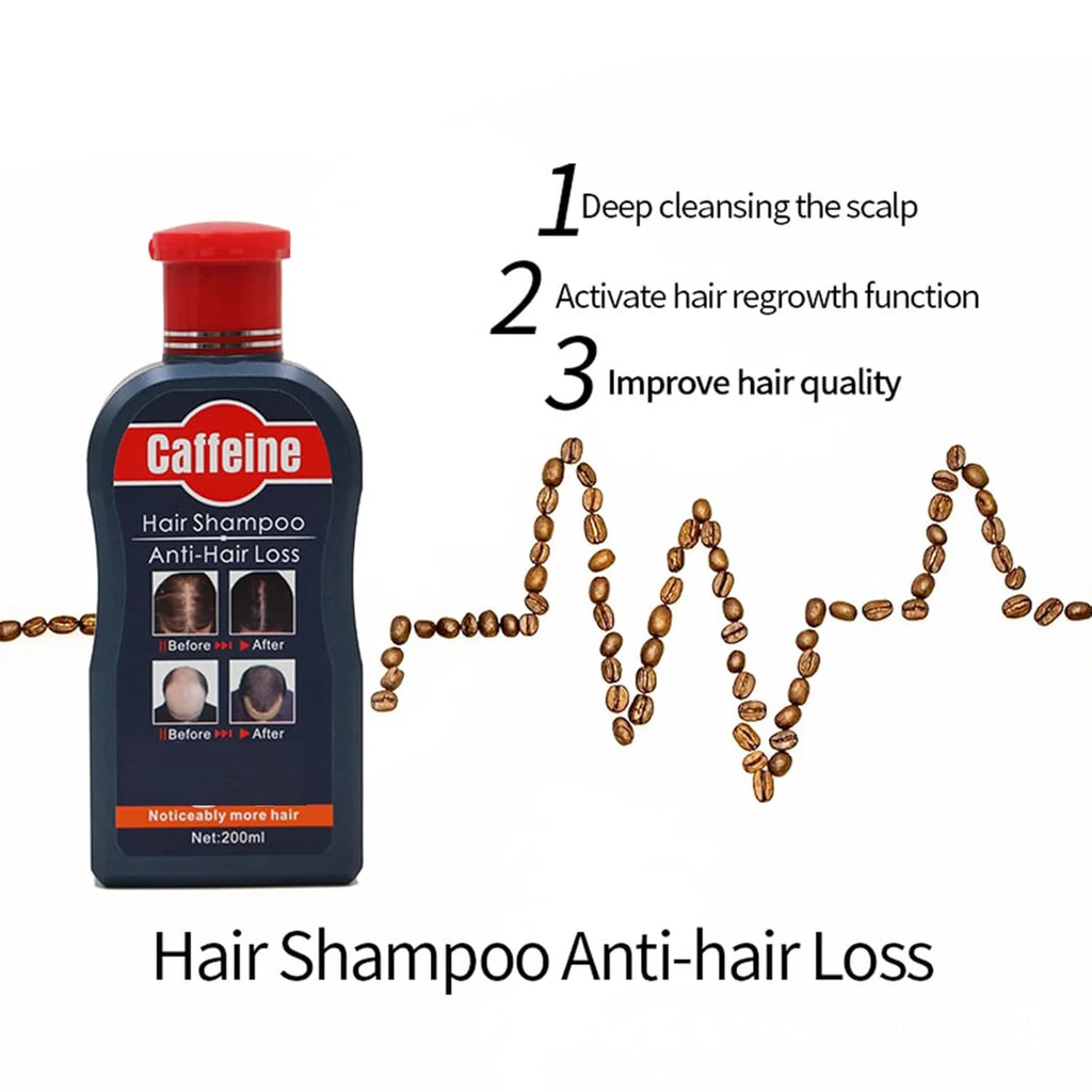 Caffeine anti hair loss shampoo