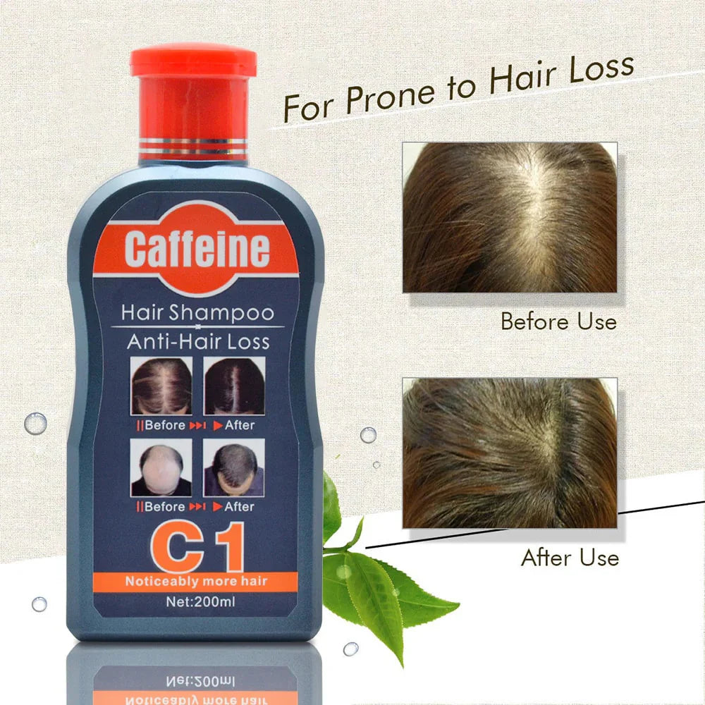 Caffeine anti hair loss shampoo