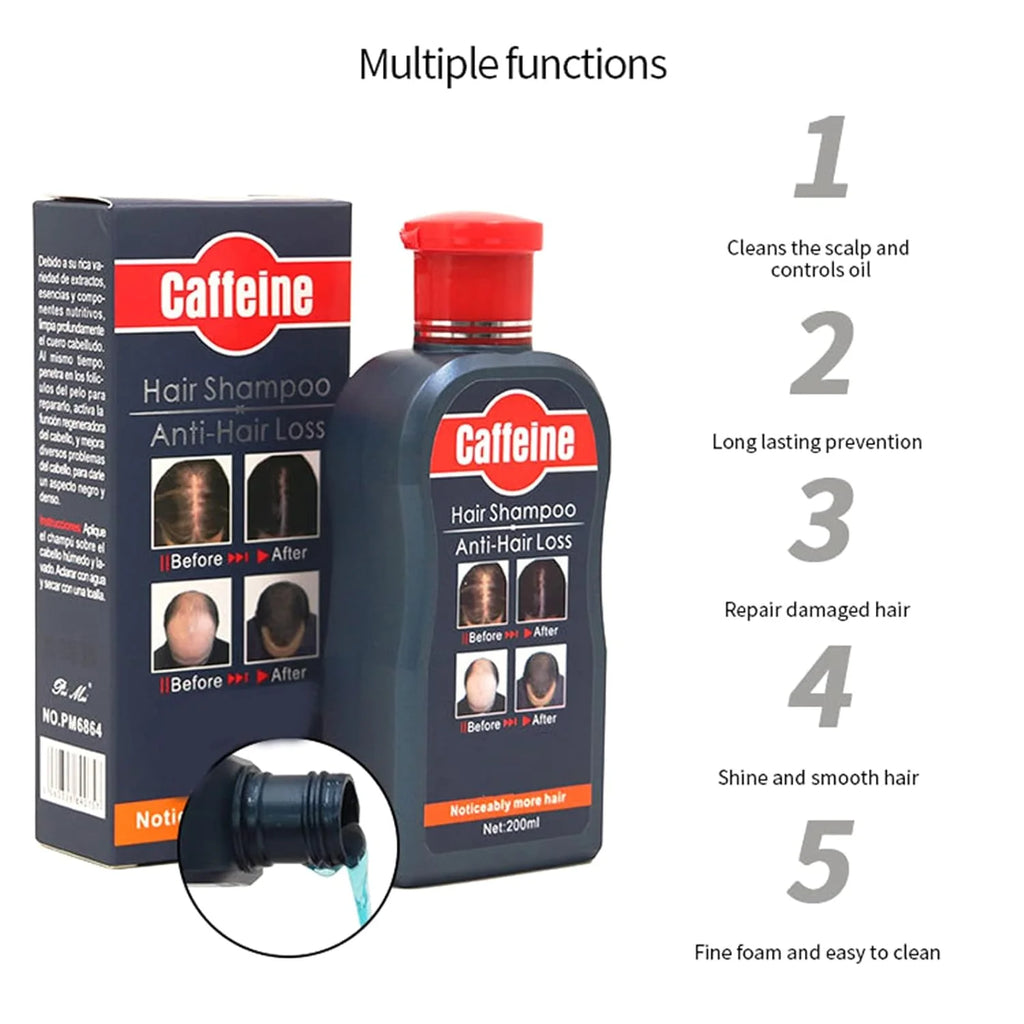 Caffeine anti hair loss shampoo