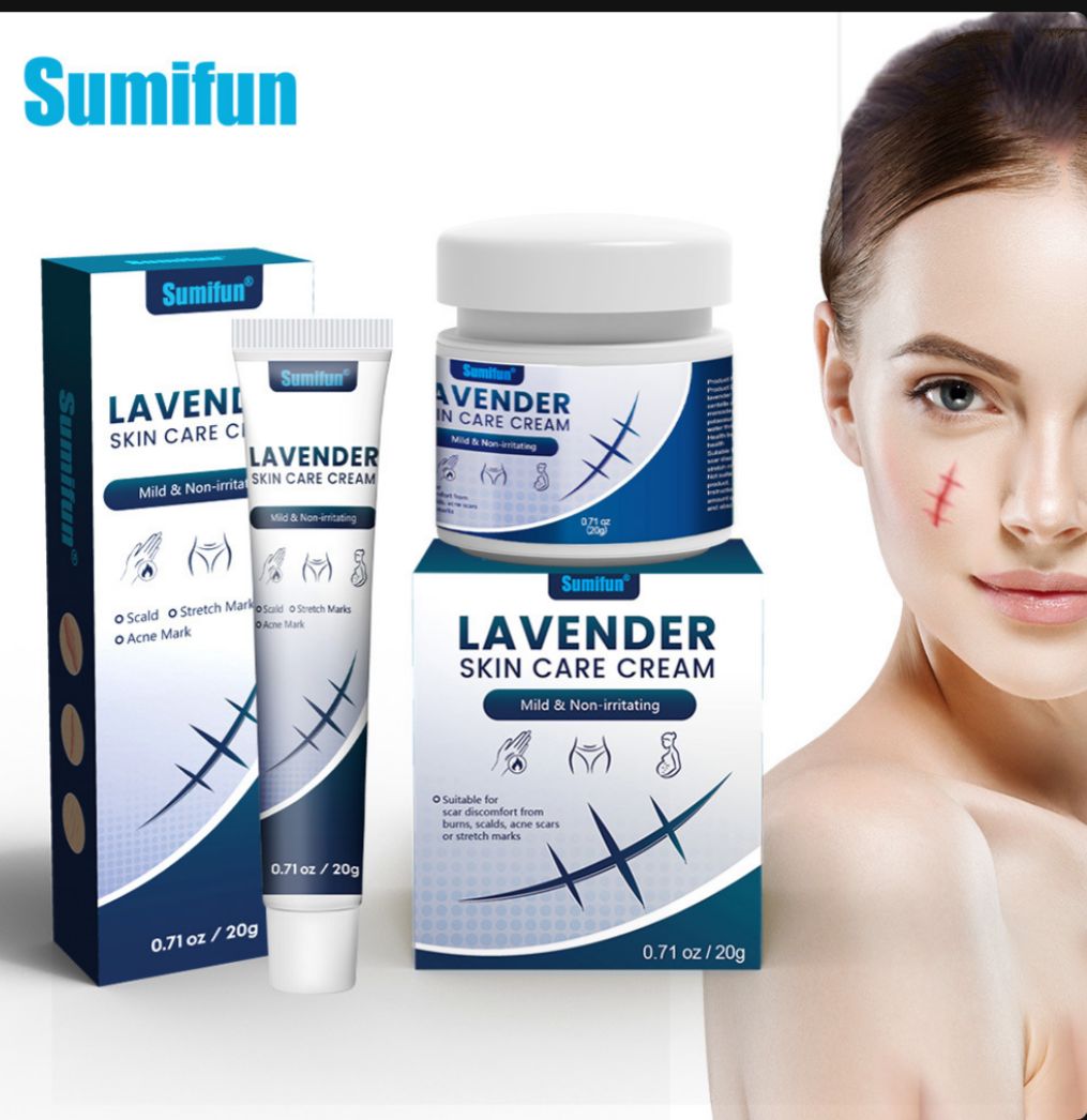 Lavender Scar Care Cream Set , Skincare Gel , Skin Health Ointment